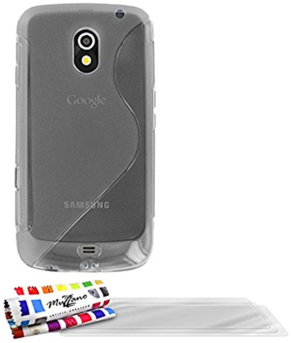 Comprar Muzzano F18S02-2571062 - Funda para Samsung Galaxy Nexus, con 3 protectores de pantalla, transparente al mejor precio