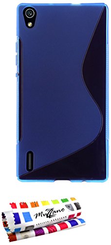 Comprar Muzzano F868479 - Funda para Huawei Ascend P7, color azul al mejor precio