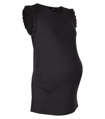 Comprar Maternity Black Frill Sleeve Tank Top al mejor precio