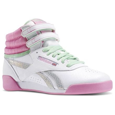 Comprar Reebok F/S HI, Zapatillas de Deporte para Niñas, Blanco / Rosa / Verde (White/Icono Pink/Seafoam Green/Exotic), 37 EU al mejor precio