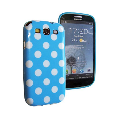 Comprar Bluetrade BT-TPUG-SI93LW - Funda para Samsung Galaxy S3, color azul y blanco al mejor precio