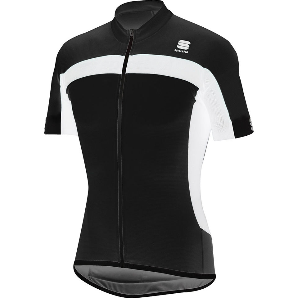Comprar Sportful Pista Short Sleeve Jersey - Black/White - XL al mejor precio