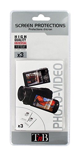 Comprar T'nB PRECDCHQ36587 - Pack de 3 protectores de pantalla para cámara de fotos o vídeo digital (1,5-4