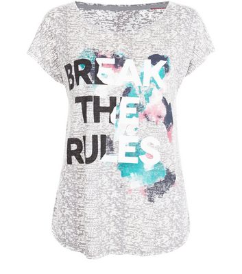 Comprar Only Grey Break The Rules Print Sports T-Shirt al mejor precio