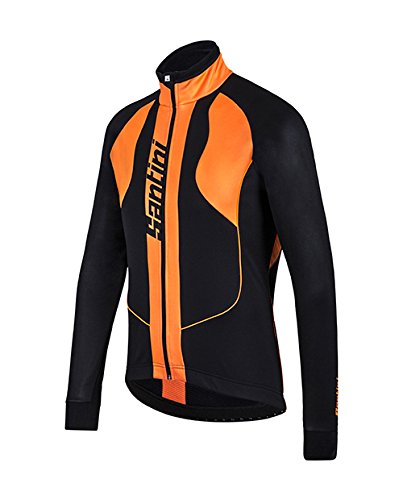Comprar Santini Fashion FW50775REBEL - Santini Rebel ZEROWIND Warmsant Jacket Black/Orange Small (Special Order) al mejor precio