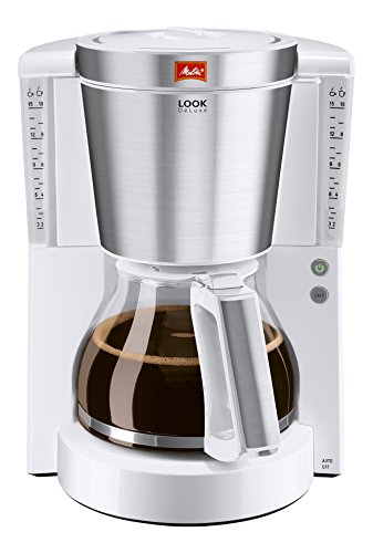 Comprar Melitta Look De Luxe 1011-05 - Cafetera de filtro, Aromaselector, blanca/acero al mejor precio