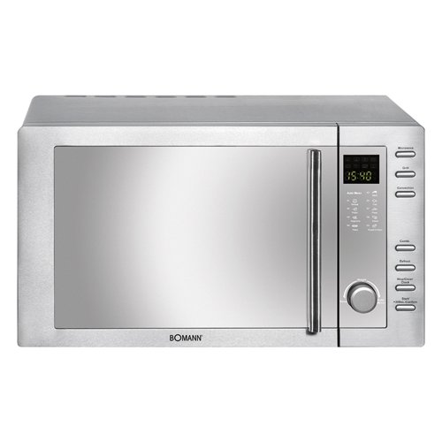 Comprar Bomann MWG 2281 H CB, 1300 W, 230 V, 50 Hz, Acero inoxidable, 485 x 405 x 295 mm - Microondas al mejor precio