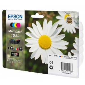 Comprar MULTIPACK ORIGINAL EPSON 18XLMULTIPACK ORIGINAL EPSON 18XL al mejor precio