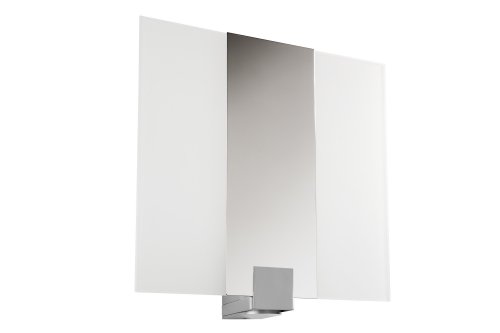 Comprar Paulmann 70195 WL IP44 - Plafón de pared o techo de metal y cristal (11 W, E27, 280 x 295 mm, 230 V), color cromo mate y ópalo al mejor precio