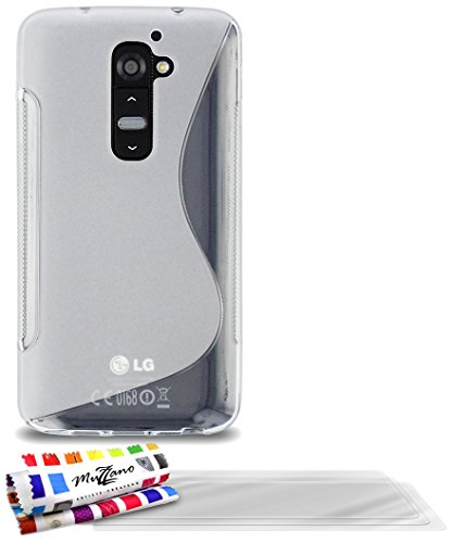Comprar Muzzano Le S - Funda para LG G2 + 3 protecciones de pantalla, transparente al mejor precio