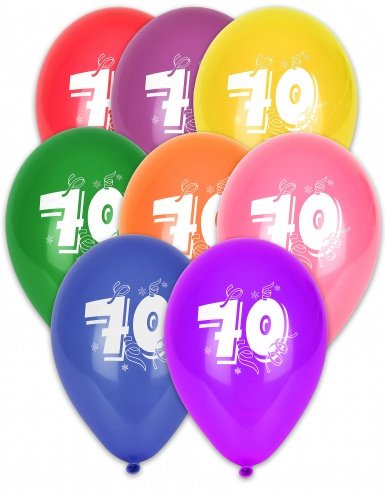Comprar 10 globos cifra 70 al mejor precio
