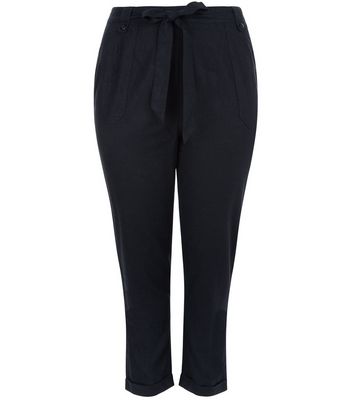 Comprar Curves Navy Belted Trousers al mejor precio