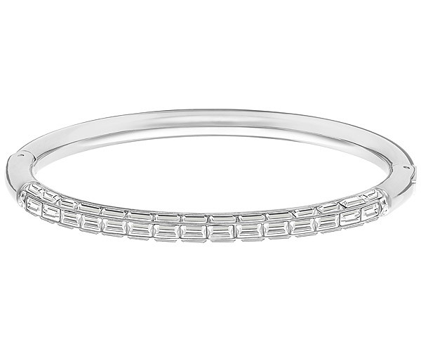 Comprar Swarovski Domino Brazalete Blanco Chapado en rodio al mejor precio