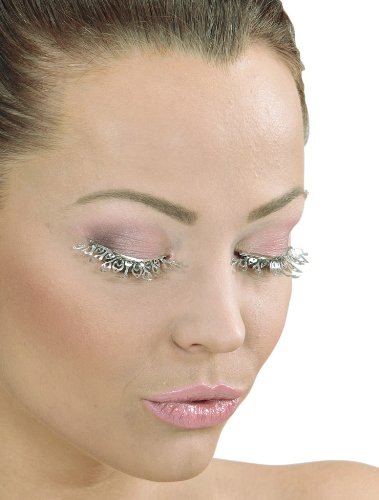 Comprar Pestañas postizas cortas plateadas adulto - Única al mejor precio