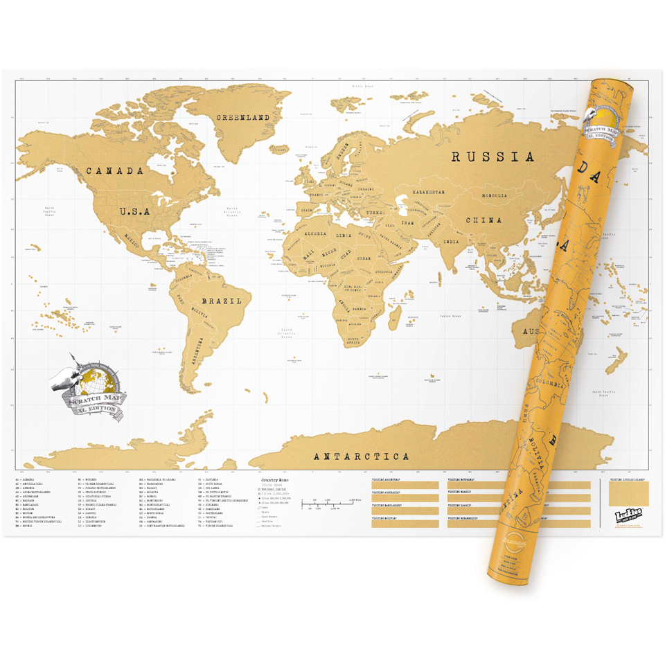 Comparar mejores precios Scratch Map XL Edition con descuentos Comprar Scratch Map XL Edition al mejor precio