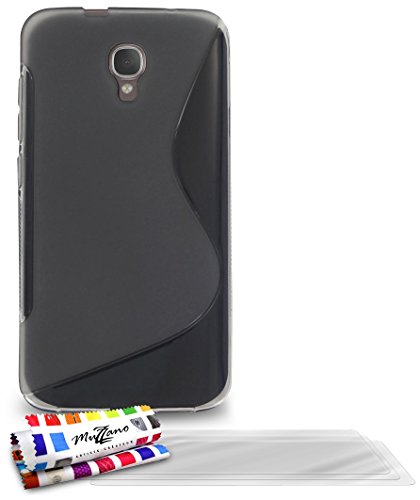 Comprar Muzzano F840740 - Funda para Alcatel Idol 2S, incluye 3 protecciones de pantalla, color gris al mejor precio