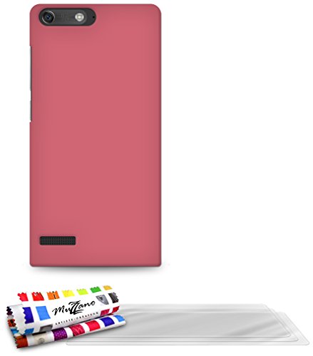 Comprar Muzzano F869224 - Funda para Huawei Ascend G6, incluye 3 protecciones de pantalla, color rosa al mejor precio
