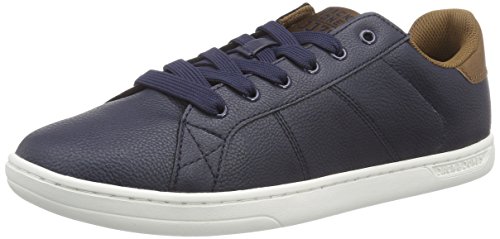 Comprar JACK & JONES JJBROOKLYN PU SNEAKER NAVY BLAZER - zapatilla deportiva de material sintético hombre, color azul, talla 44 al mejor precio