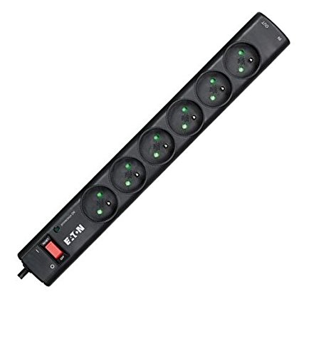 Comprar Eaton 68582  - Regleta protección para 6 enchufes, negro al mejor precio