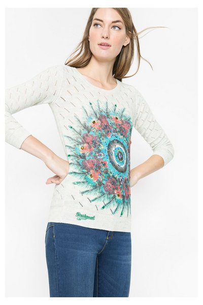 Comprar Desigual - Mujer - Jersey de entretiempo con lentejuelas - Louise - Size XL al mejor precio
