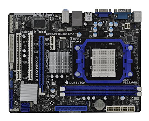 Comprar Asrock 985GM-GS3 FX - Placa base (DDR3-SDRAM, USB 2.0, 2600 MHz) al mejor precio