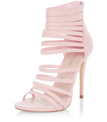 Comprar Pink Suedette Strappy Heels al mejor precio
