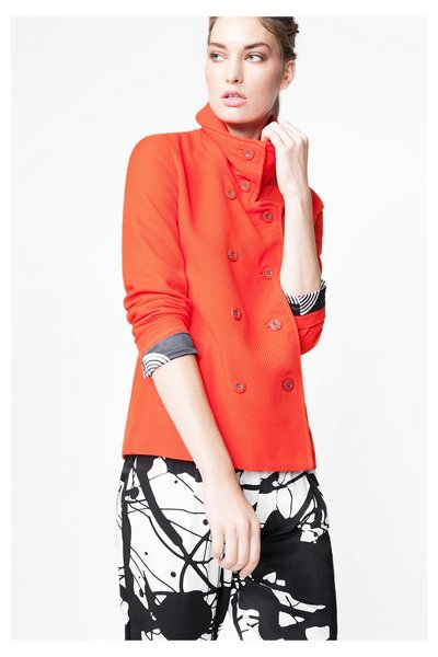 Comprar Desigual - Mujer - Chaqueta trench roja y corta - May - Size 46 al mejor precio