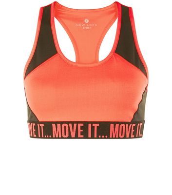 Comprar Bright Pink Move It Hem Sports Crop Top al mejor precio