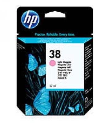 Comprar HP Cartucho de tinta pigmentada magenta claro HP 38 38 Pigment Ink Cartridges, 0.09 kg (0.198 libras), 0.07 kg (0.154 libras), 25 x 110 x 147 mm al mejor precio
