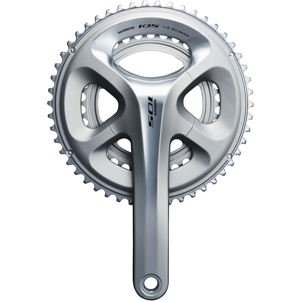 Comprar Shimano 105 FC-5800 Semi-Compact Bicycle Chainset - Silver - 170mm - 52/36 al mejor precio