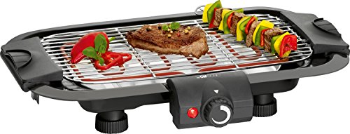 Comprar Clatronic BQS 3443 - Barbacoa eléctrica de sobremesa, parrilla cromada de 40 x 22,5 cm, 2000 W, color negro al mejor precio