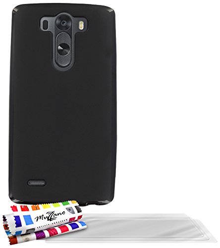 Comprar Muzzano F868988 - Funda para LG G3 S, incluye 3 protecciones de pantalla, color negro al mejor precio