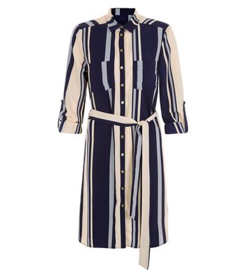 Comprar Cameo Rose Navy Stripe Shirt Dress al mejor precio