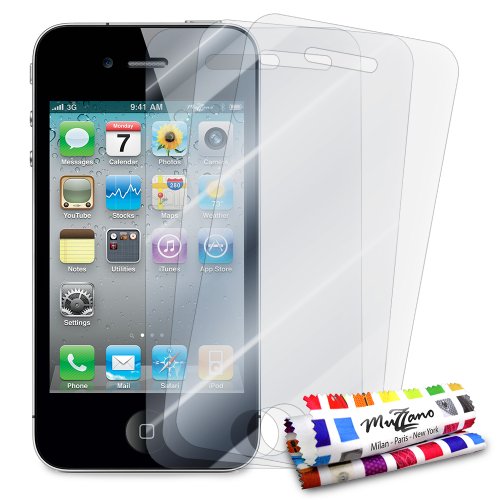 Comprar 3 Protecciones de Pantalla transparentes para APPLE IPHONE 4 