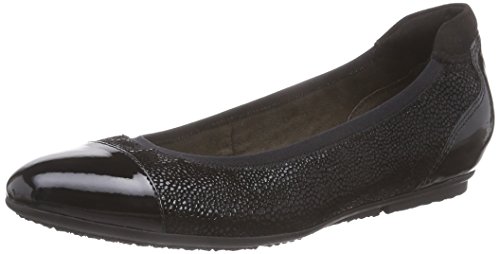 Comprar Tamaris 22101 - bailarinas cerradas de material sintético mujer, color negro, talla 42 al mejor precio