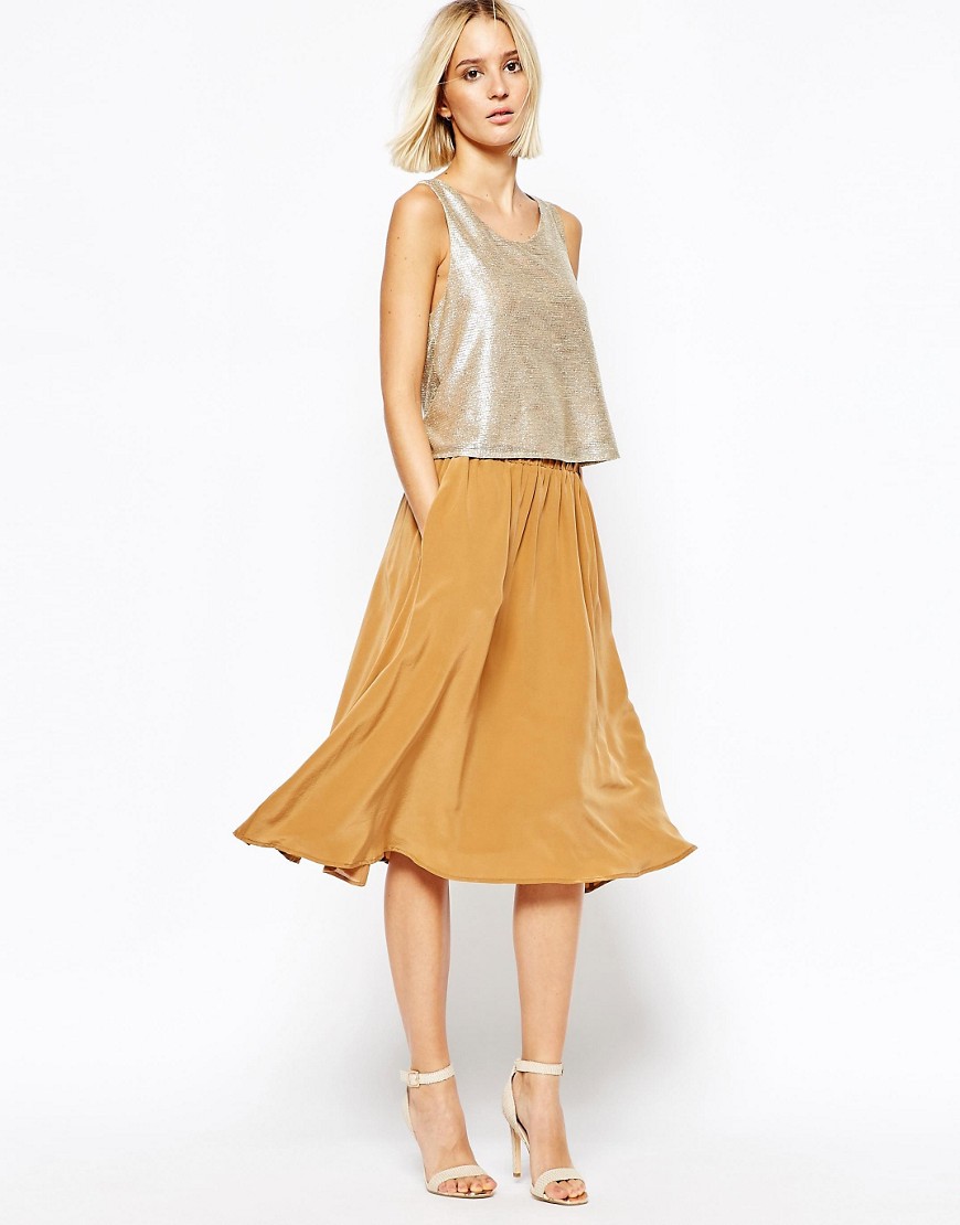 Comprar Falda vaporosa y fluida de seda de Gestuz al mejor precio