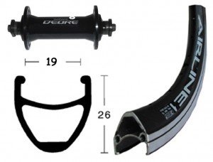 Comprar V-Rad 28x1.75Deore sz.SSP 36LAirline 1 schwarz.Niro-Spei.schwarz al mejor precio