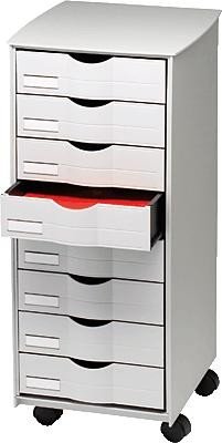 Comprar MUEBLE AUXILIAR FAST-PAPERFLOW PARA OFICINA NEGRO 8 CAJONES EN COLOR GRIS 5X825X382 71,5X31,6X34,3 CM al mejor precio