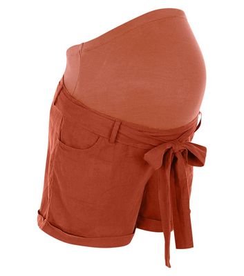 Comprar Maternity Stone Over Bump Belted Shorts al mejor precio