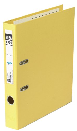 Comprar Elba Ordner rado plast, smal Geel - Carpeta de cartón (smal Geel, Amarillo, 50 x 290 x 318 mm) al mejor precio