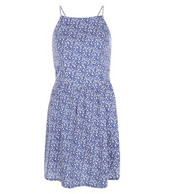 Comprar Blue Ditsy Floral Print Strappy Dress al mejor precio