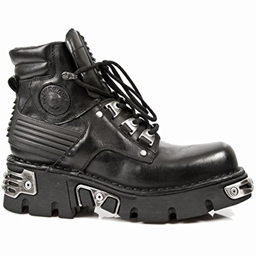Comprar New Rock Metallic Negro Cuero Botas M.924-S1 al mejor precio