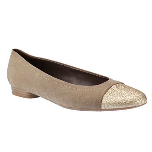 Comprar Jenny Pisa - Bailarinas para mujer, color beige (platin,moon 08), talla 42.5 al mejor precio