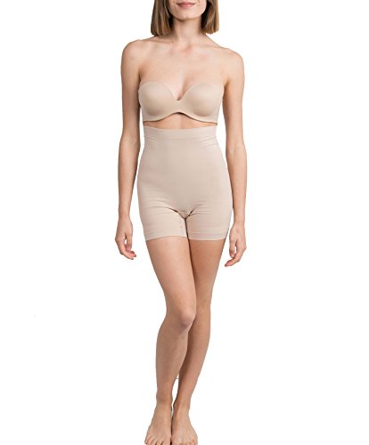Comprar ANAISSA, Anaissa Short Alto Reductor efecto 3D con Tecnología Biotech_ - Braguita Moldeadora sin mangas para mujer, color beige, talla XL (48-50) al mejor precio