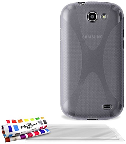 Comprar Muzzano F7459 - Funda para Samsung Galaxy Express + 3 protecciónes de pantalla, color gris al mejor precio