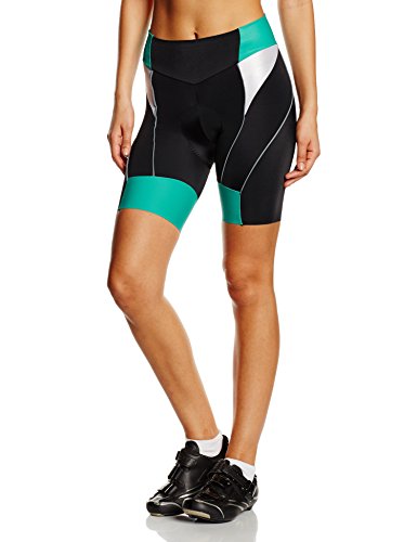 Comprar Santini Fashion Anna Pro Grace - Culotte, color negro (Black/Aqua Green), talla XL al mejor precio