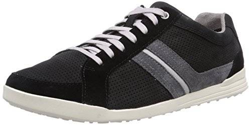 Comprar Clarks Godney Street - zapatilla deportiva de cuero hombre, color negro, talla 41.5 al mejor precio