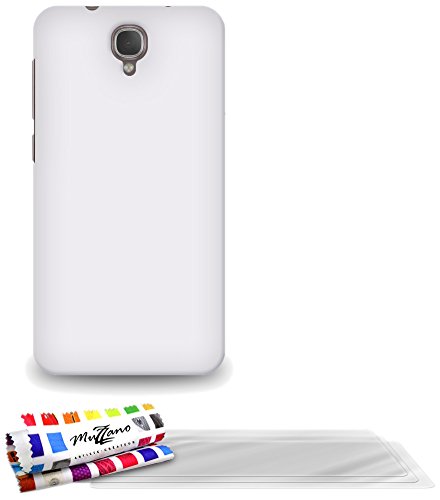Comprar Muzzano F841050 - Funda para Alcatel Idol 2S, incluye 3 protecciones de pantalla, color blanco al mejor precio