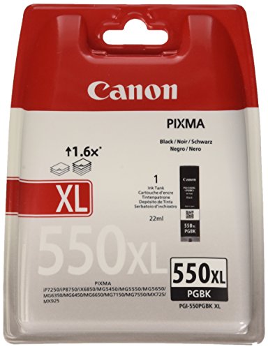 Comprar Canon PGI-550XL PGBK - Cartucho de tinta para impresora, color negro al mejor precio