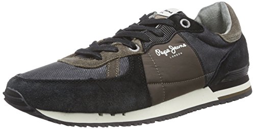 Comprar Pepe Jeans TINKER BASIC - zapatilla deportiva de material sintético hombre, color negro, talla 45 al mejor precio